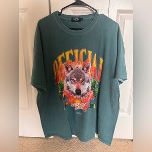 MAN Green Wolf Graphic Tee